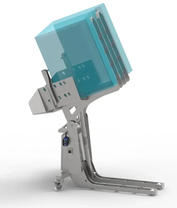 Electric Pallet Bin Tipper Cleanroom Stainless Steel EBT10 Electric Pallet Bin Tipper Cleanroom Stainless Steel EBT10