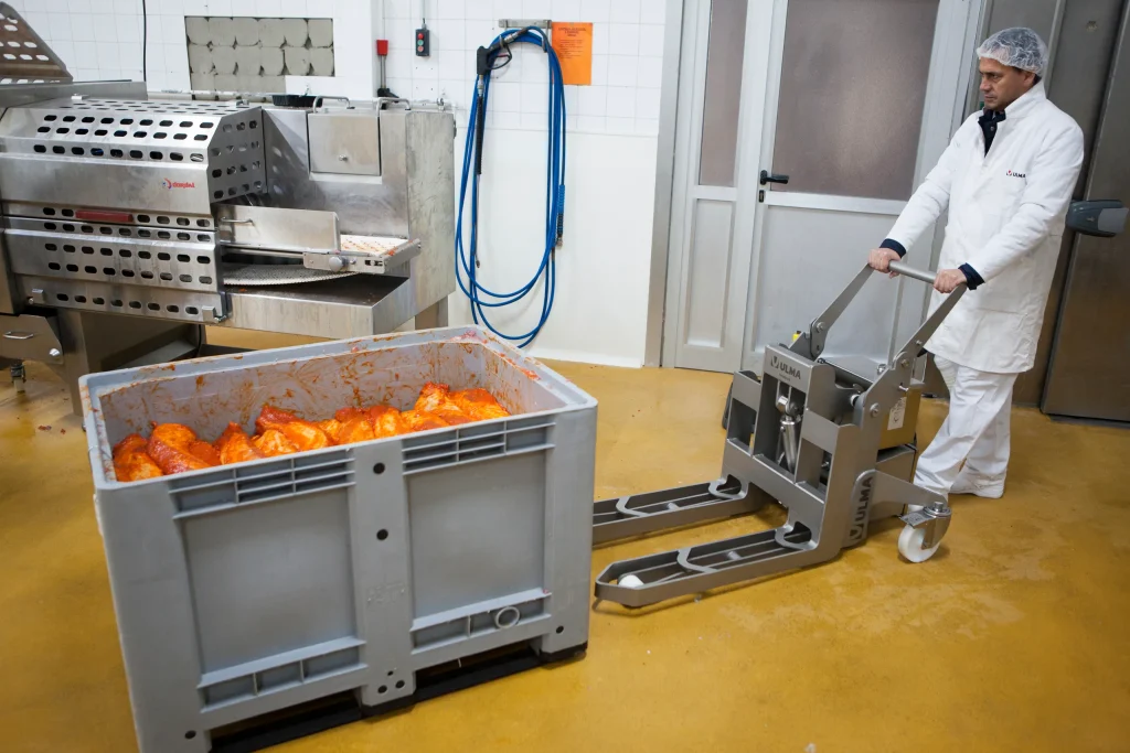 Electric Pallet Bin Tipper Cleanroom Stainless Steel EBT750 (3)