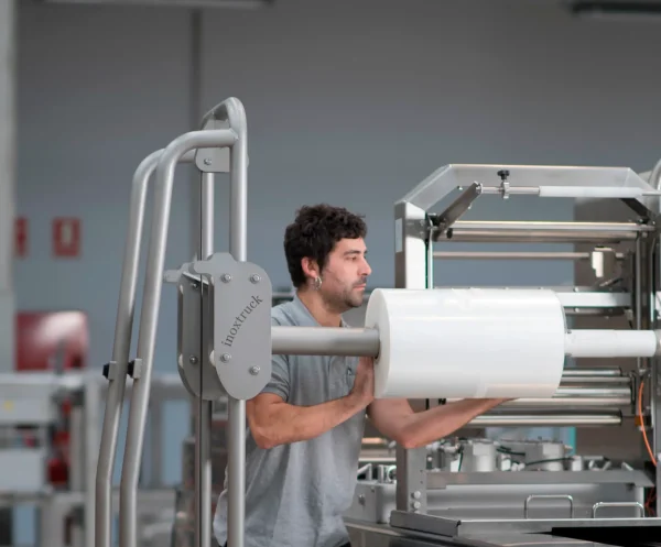 Manual Stacker Roll Lifter Cleanroom Stainless Steel MS100 Manual Stacker Roll Lifter Cleanroom Stainless Steel MS100
