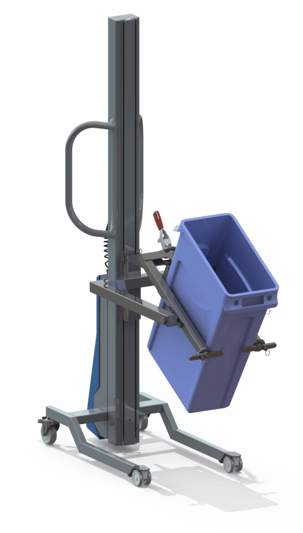 Multilift crate clamp and bin tipper