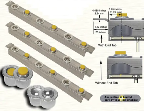 PBT Ball Transfer & PPD Positioner Pad Strips PBT Ball Transfer & PPD Positioner Pad Strips