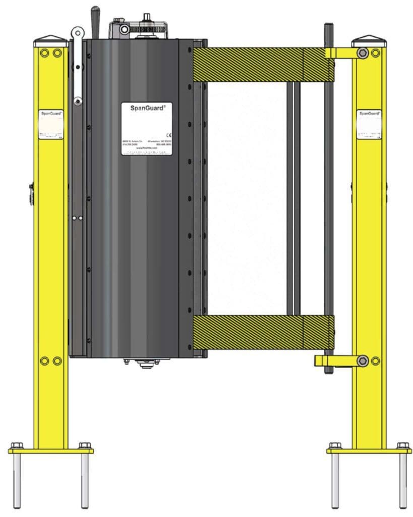 Retracting Safety Barrier Pedestrian Curtain Mesh Segregation (3) Retracting Safety Barrier Pedestrian Curtain Mesh Segregation (3)