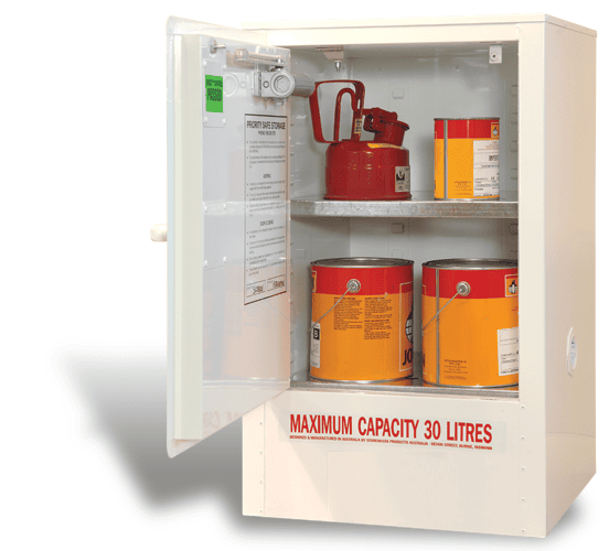 SC0306 Indoor Dangerous Goods Storage Cabinets open SC0306 Indoor Dangerous Goods Storage Cabinets open