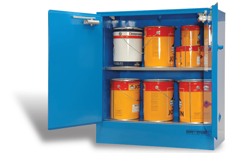 SC1608 Indoor Dangerous Goods Storage Cabinets open