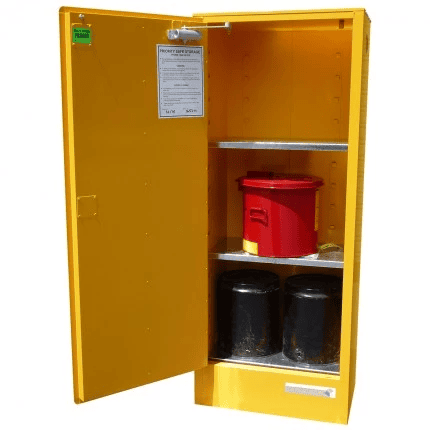 SC170 Indoor Dangerous Goods Storage Cabinets open SC170 Indoor Dangerous Goods Storage Cabinets open