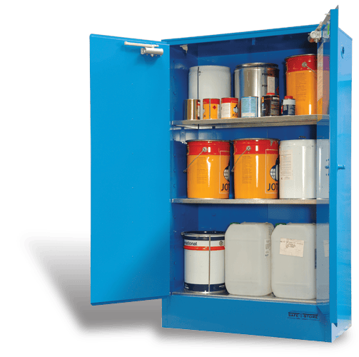 SC2508 Indoor Dangerous Goods Storage Cabinets open SC2508 Indoor Dangerous Goods Storage Cabinets open