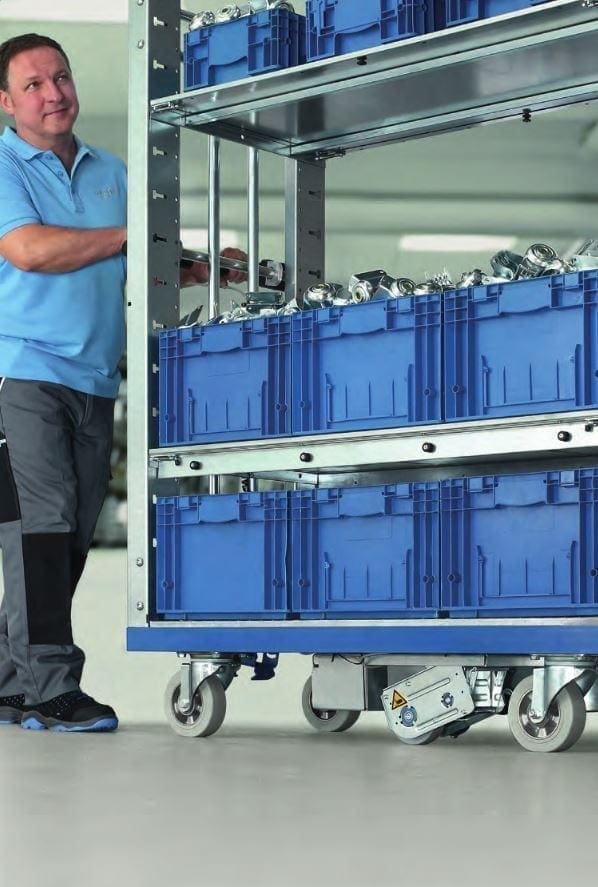 e drive Powered Trolley Kit in use e drive Powered Trolley Kit in use