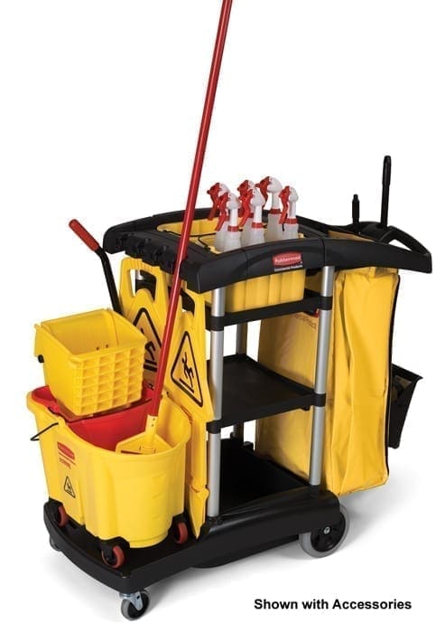 9T72 High Capacity Janitor Cleaning Cart with accessories 9T72 High Capacity Cleaning Cart with accessories