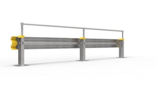 Ball Fence with W Beam back Ball Fence with W Beam back