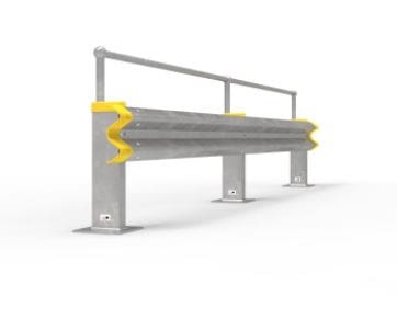 Ball Fence with W Beam side Ball Fence with W Beam side