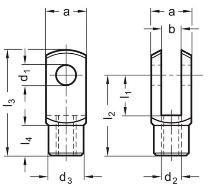 Clevis Fork Joints diagram A Clevis Fork Joints diagram A