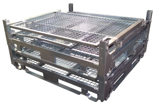 Collapsible Pallet Cage Folded CPC1000
