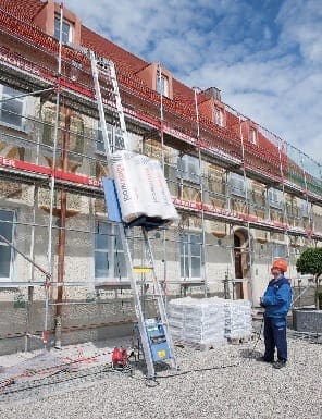 Construction lift insulation Construction lift insulation
