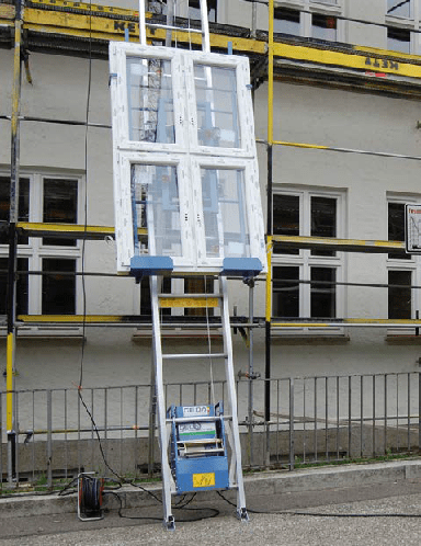 Construction lift windows Construction lift windows