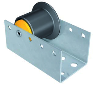 Conveyor Roller Track CBU50 Flanged plastic roller with precision bearing C2911
