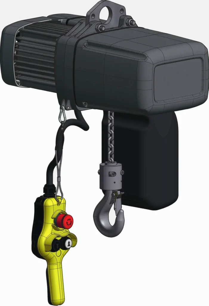 Corrosion resistant electric chain hoist GPR Materials Handling Pty Ltd 250