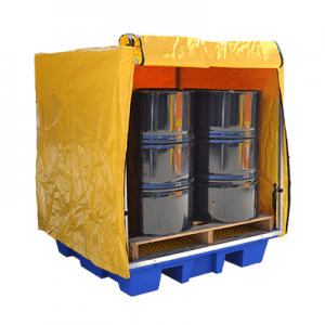 DMXP6502 PVC Cover and Frame for Four Drum Spill Pallets DMXP6502 PVC Cover and Frame for Four Drum Spill Pallets
