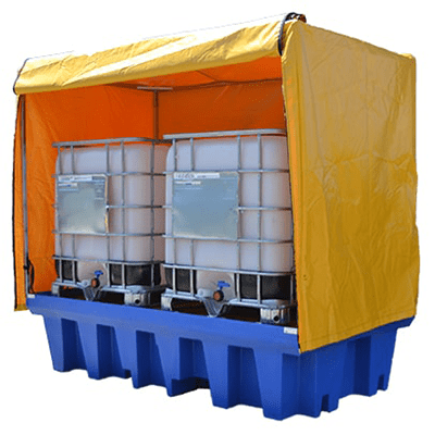 DMXP6504 PVC Cover and Frame for Double IBC Spill Pallet DMXP6504 PVC Cover and Frame for Double IBC Spill Pallets