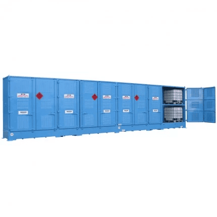 DPR20BB Outdoor Dangerous Goods Store IBCs open