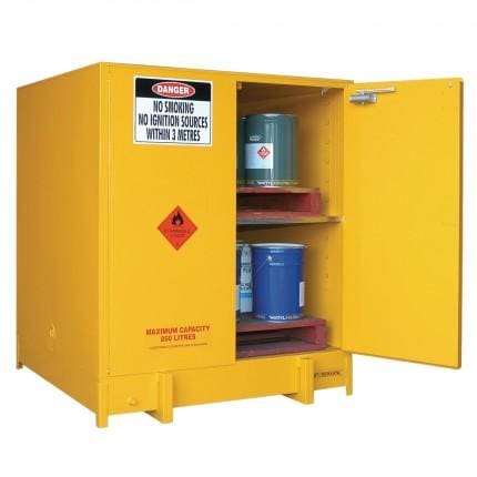 DPS1000 Heavy Duty Dangerous Goods Storage Cabinets open DPS1000 Heavy Duty Dangerous Goods Storage Cabinets open