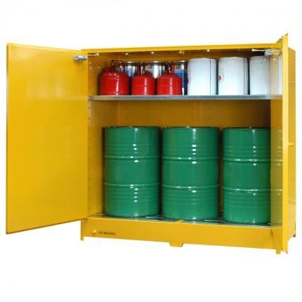 DPS650 Heavy Duty Dangerous Goods Storage Cabinets open DPS650 Heavy Duty Dangerous Goods Storage Cabinets open
