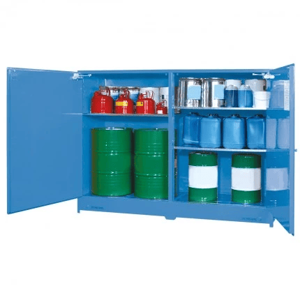 DPS8508 Heavy Duty Dangerous Goods Storage Cabinets open 2 DPS8508 Heavy Duty Dangerous Goods Storage Cabinets open 2