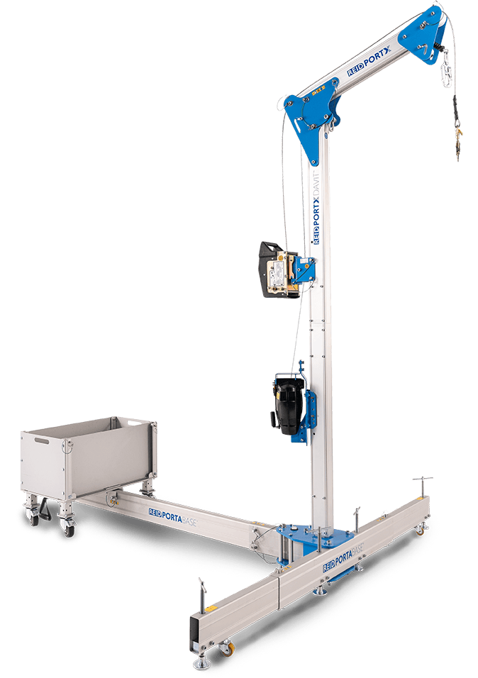 Davit Crane Aluminium PortX Davit PXD Counterbalance Base