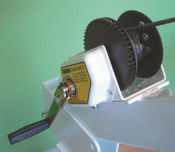 Davit Jib Cranes safety Brake hand winch