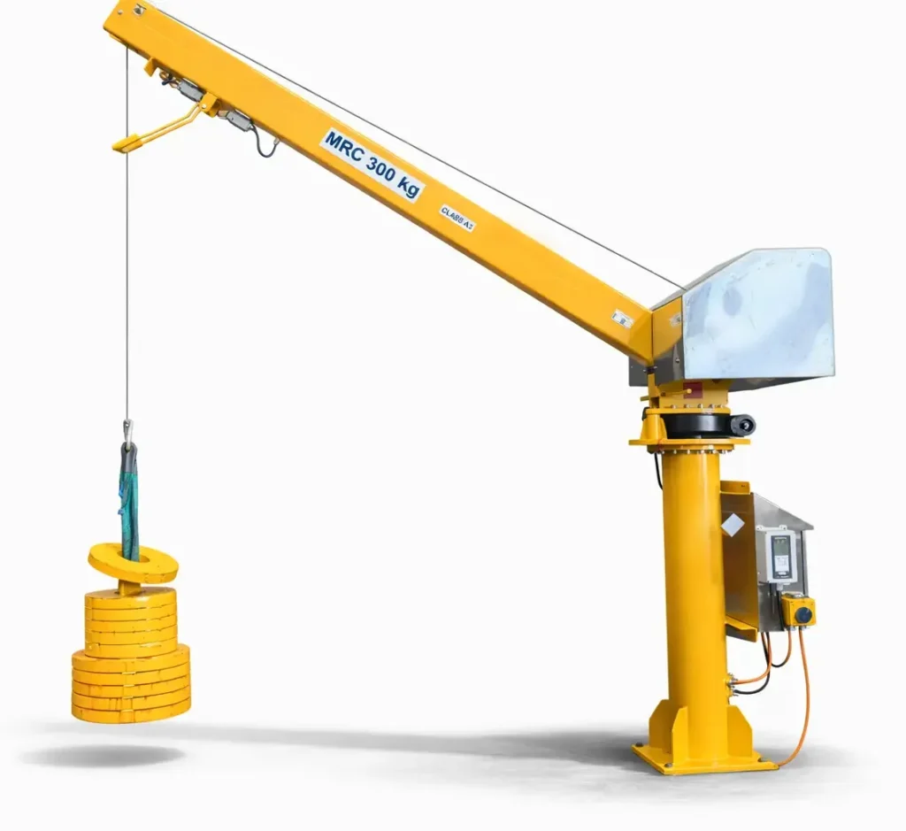 Davit crane LDS3 with electric winch geared slew