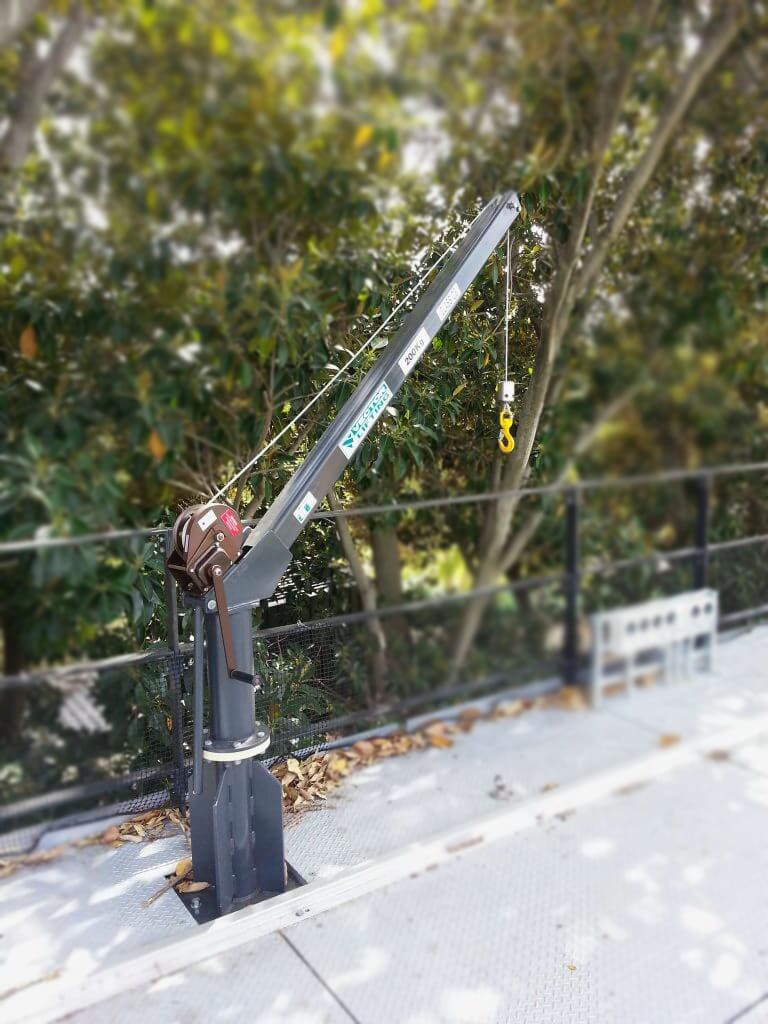 Davit crane LDS3 with winch Materials Handling Pty Ltd (1)