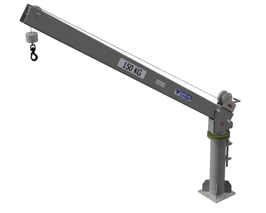 Davit crane LDS3 with winch Materials Handling Pty Ltd (2) Davit crane LDS3 with winch Materials Handling Pty Ltd (2)