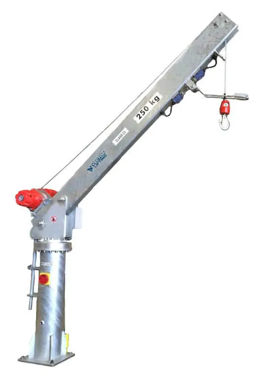 Davit crane LDS3 with winch Materials Handling Pty Ltd (40)