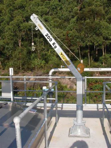 Davit crane LDS3 with winch Materials Handling Pty Ltd (6) Davit crane LDS3 with winch Materials Handling Pty Ltd (6)