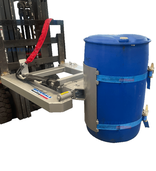Drum Lifter Rotator Forklift Mounted Hydraulic DC R3 PBO Drum Lifter Rotator Forklift Mounted Hydraulic DC R3 PBO