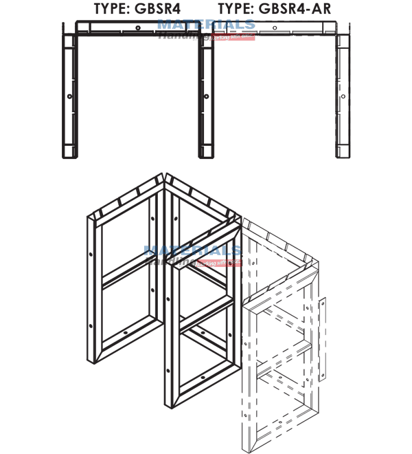 GBSR4AR 3d 003 Gas Cylinder Storage Rack GBSR4AR 3d 003 Gas Cylinder Storage Rack