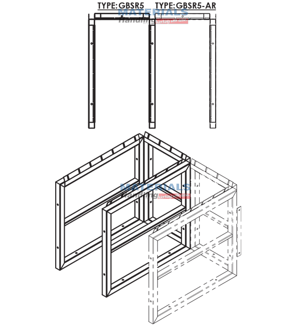 GBSR5AR 3d 003 Gas Cylinder Storage Rack GBSR5AR 3d 003 Gas Cylinder Storage Rack