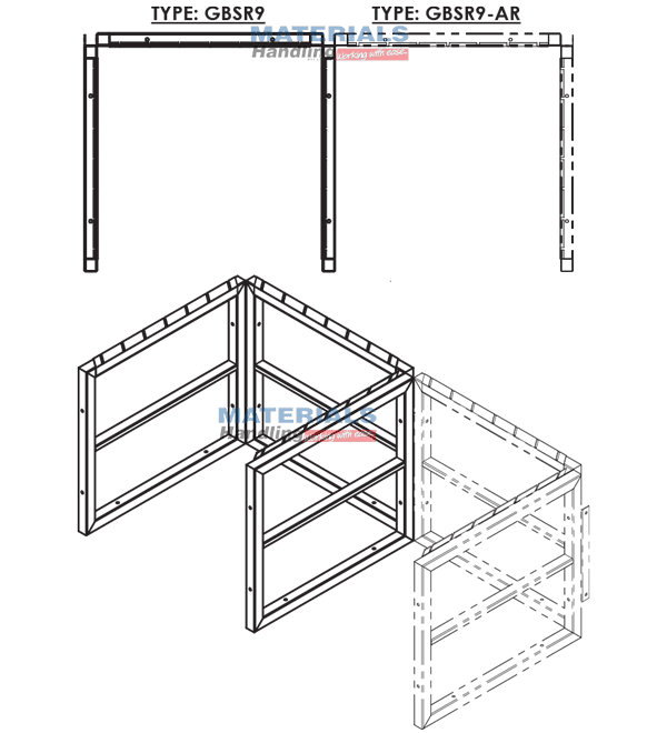 GBSR9AR 3d 003 Gas Cylinder Storage Rack GBSR9AR 3d 003 Gas Cylinder Storage Rack