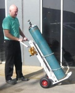 Gas Bottle Lift Trolley action Gas Bottle Lift Trolley action