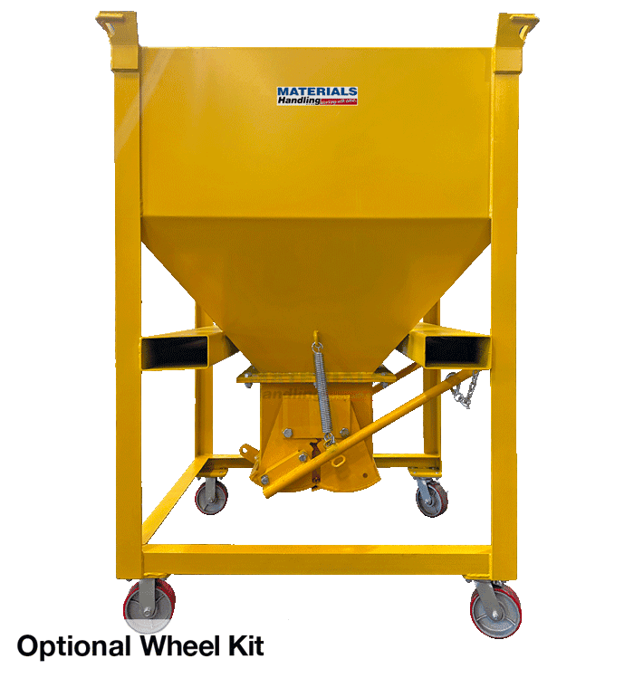 Hopper Bins HBF10 optional wheels