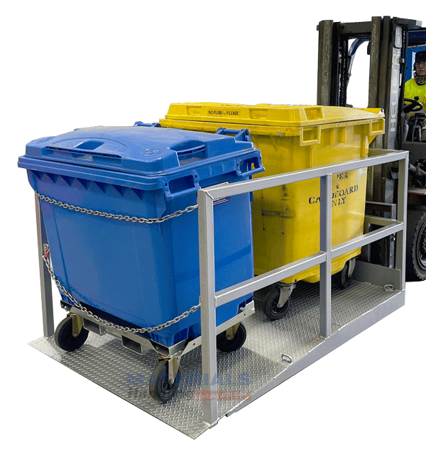 FGPE150 Goods Platform with Ramp with bins FGPE150 Goods Platform with Ramp with bins