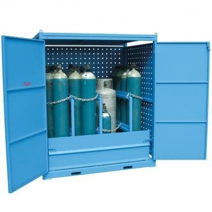 MG12SS Gas Cylinder Storage Cages open MG12SS Gas Cylinder Storage Cages open