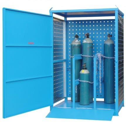 MG6SS Gas Cylinder Storage Cages open MG6SS Gas Cylinder Storage Cages open