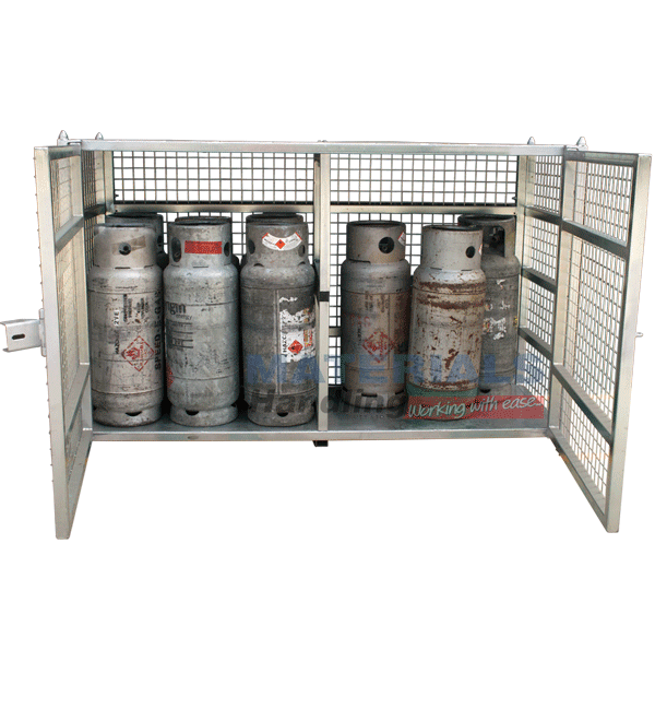 MSGB249 Gas Cylinder Storage Cages open doors MSGB249 Gas Cylinder Storage Cages open doors