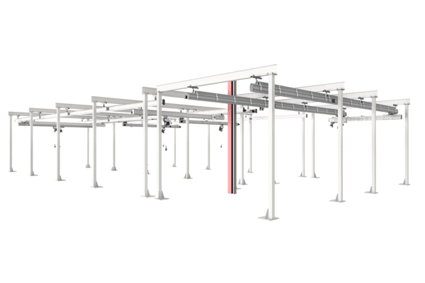 MechRail floor mounted support structure (3) MechRail floor mounted support structure (3)