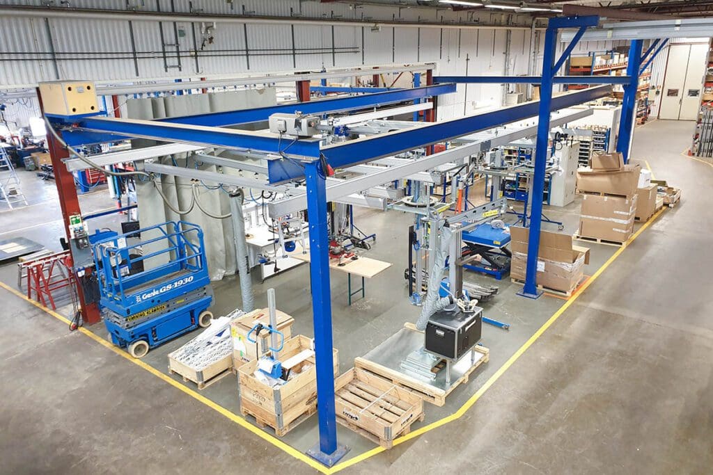 MechRail floor mounted support structure (4)