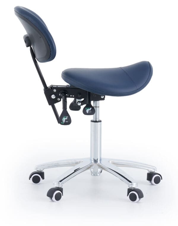 Medical Professional Stool Saddle SSBR Saddle Stool With Backrest Back Tilt Medical Professional Stool Saddle SSBR Saddle Stool With Backrest Back Tilt