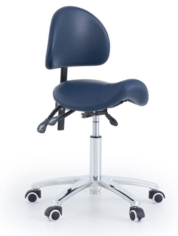 Medical Professional Stool Saddle SSBR Saddle Stool With Backrest SSBR Front 2 Medical Professional Stool Saddle SSBR Saddle Stool With Backrest SSBR Front 2