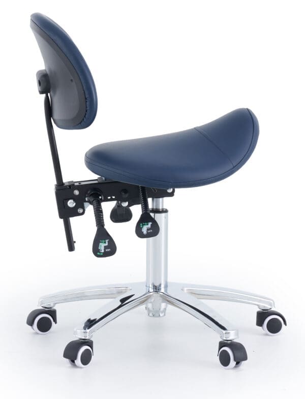 Medical Professional Stool Saddle SSBR Saddle Stool With Backrest SSBR Side Tilt Medical Professional Stool Saddle SSBR Saddle Stool With Backrest SSBR Side Tilt