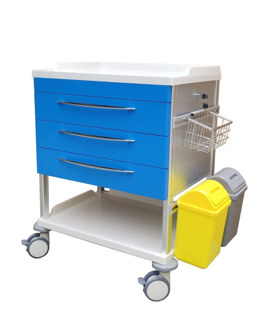 Medical Treatment Trolleys TTR Trolley Treatment TTR03 Side Medical Treatment Trolleys TTR Trolley Treatment TTR03 Side