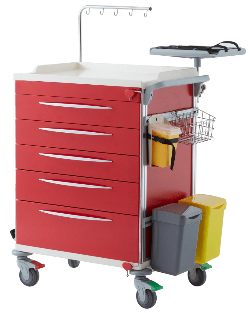 Medical Trolleys Specialty EMT Trolley Emergency Front Seals Lock